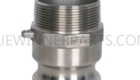 Stainless Steel Cam Groove Reducing Type F Adapter x Male NPT