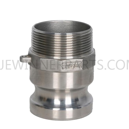 Stainless Steel Cam Groove Reducing Type F Adapter x Male NPT